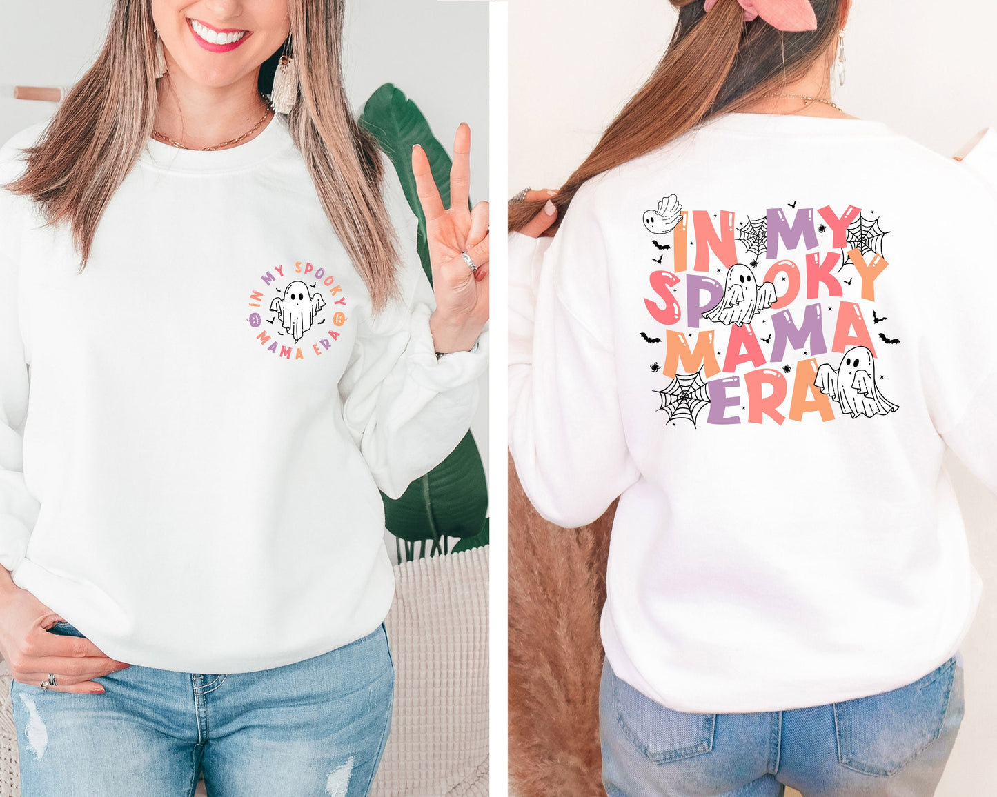 In My Spooky Mama Era Sweatshirt, In My Mom Era Sweater, Halloween Crewneck, Spooky Mom Hoodie, Spooky Season Sweater, Ghost Sweatshirt