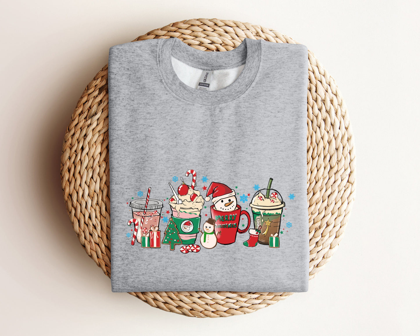 Christmas Coffee Sweatshirt, Christmas Sweatshirt, Coffee Lover Sweater, Christmas Gift, Coffee Lover Gift, Santa Sweater, Merry And Bright