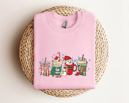 Christmas Coffee Sweatshirt, Christmas Sweatshirt, Coffee Lover Sweater, Christmas Gift, Coffee Lover Gift, Santa Sweater, Merry And Bright