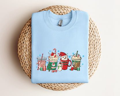 Christmas Coffee Sweatshirt, Christmas Sweatshirt, Coffee Lover Sweater, Christmas Gift, Coffee Lover Gift, Santa Sweater, Merry And Bright