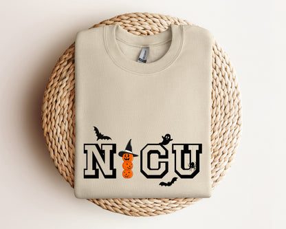 NICU Nurse Halloween Sweatshirt, Neonatal Intensive Care Unit Nurse Hoodie, Halloween Hospital Party Hoodie, Spooky Fall Nurse Crewneck