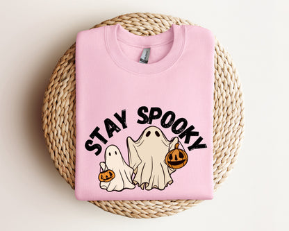 Stay Spooky Sweatshirt, Halloween Sweater, Womens Halloween Sweatshirt, Spooky Season Hoodie, Ghost Halloween Hoodie, Halloween Gift Sweater