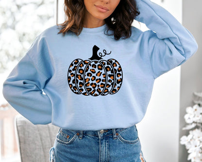 Leopard Pumpkin Sweatshirt, Cheetah Pumpkin Hoodie, Thanksgiving Sweater, Thankful Hoodie, Fall Sweater,Hello Pumpkin,Family Matching Hoodie