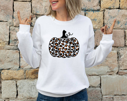 Leopard Pumpkin Sweatshirt, Cheetah Pumpkin Hoodie, Thanksgiving Sweater, Thankful Hoodie, Fall Sweater,Hello Pumpkin,Family Matching Hoodie
