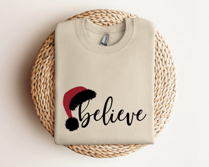 Believe Christmas Sweatshirt, Christmas Believe Sweater, Christmas Party Hoodie, Christmas Sweater, Christmas Family Hoodie, Believe Sweater