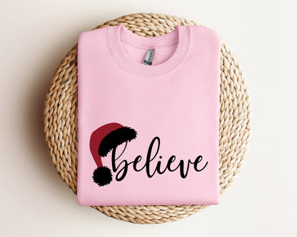 Believe Christmas Sweatshirt, Christmas Believe Sweater, Christmas Party Hoodie, Christmas Sweater, Christmas Family Hoodie, Believe Sweater
