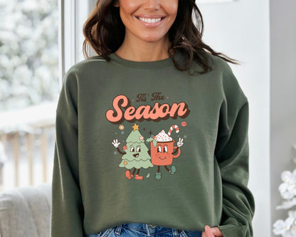 Tis the Season Christmas Sweatshirt, Christmas Sweatshirt, Tis The Season Sweatshirt, Funny Christmas Hoodie, Merry Christmas Sweatshirt