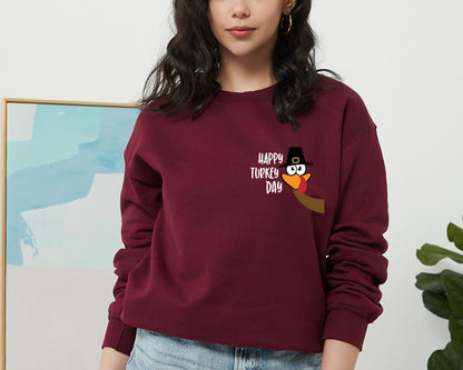 Gobble Gobble Thanksgiving Sweatshirt, Thanksgiving Hoodie, Turkey Thanksgiving Hoodie, Thanksgiving 2023 Sweater, Thanksgiving Crewneck