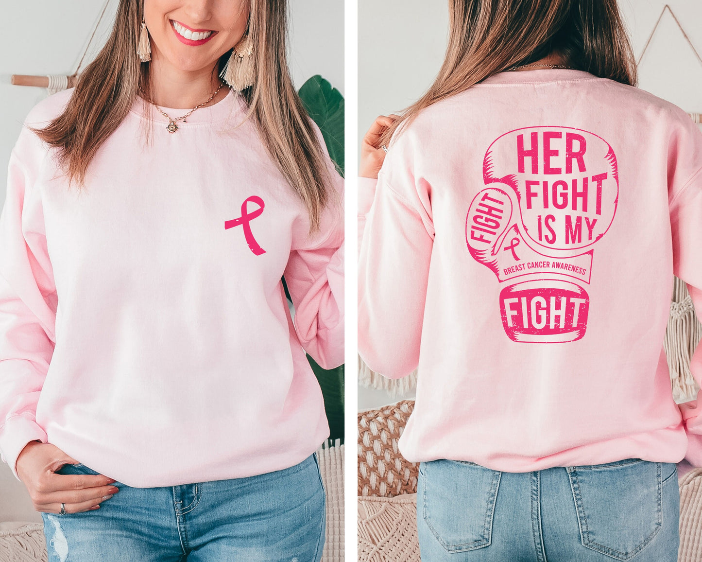 Breast Cancer Sweatshirt, Cancer Awareness Sweater, Breast Cancer Hoodie, Warrior Hoodie, Cancer Fighter Support Team Sweater,Fighter Hoodie