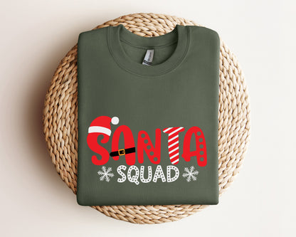 Santa Squad Sweatshirt, Christmas Squad Sweater, Christmas Hoodie, Christmas Gift, Family Christmas, Family Matching Christmas Crewneck