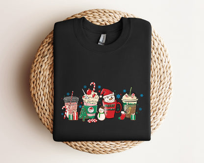 Christmas Coffee Sweatshirt, Christmas Sweatshirt, Coffee Lover Sweater, Christmas Gift, Coffee Lover Gift, Santa Sweater, Merry And Bright