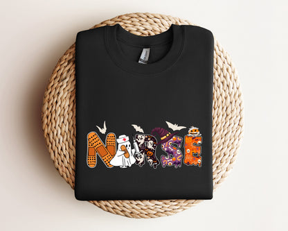 Halloween Nurse Sweatshirt, Halloween Nursing Sweater, Nurse Fall Hoodie, Nurse Halloween, Halloween Nurse Hoodie, Halloween Crewneck