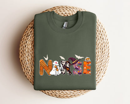 Halloween Nurse Sweatshirt, Halloween Nursing Sweater, Nurse Fall Hoodie, Nurse Halloween, Halloween Nurse Hoodie, Halloween Crewneck