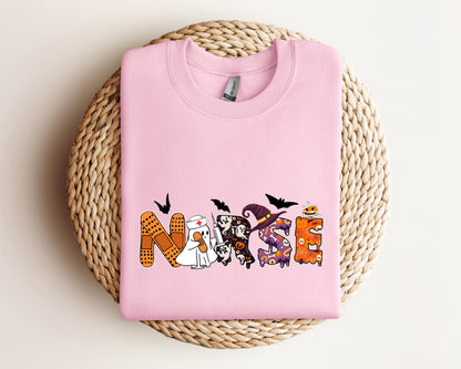 Halloween Nurse Sweatshirt, Halloween Nursing Sweater, Nurse Fall Hoodie, Nurse Halloween, Halloween Nurse Hoodie, Halloween Crewneck
