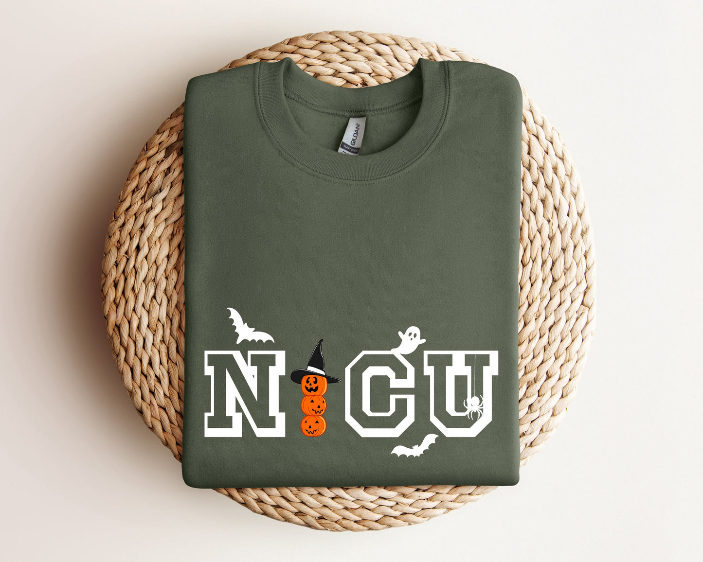 NICU Nurse Halloween Sweatshirt, Neonatal Intensive Care Unit Nurse Hoodie, Halloween Hospital Party Hoodie, Spooky Fall Nurse Crewneck