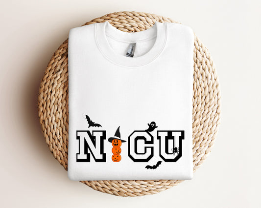 NICU Nurse Halloween Sweatshirt, Neonatal Intensive Care Unit Nurse Hoodie, Halloween Hospital Party Hoodie, Spooky Fall Nurse Crewneck