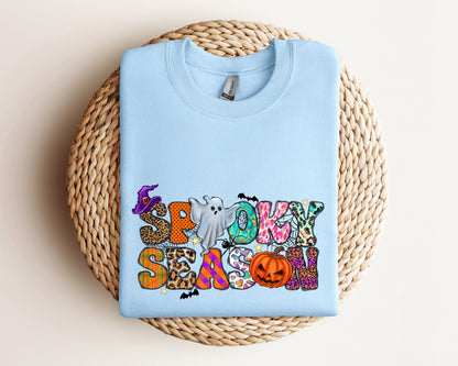 Spooky Season Ghost Sweatshirt, Ghost Sweatshirt, Halloween Favorite Hoodie, Cute Ghost Sweatshirt, Halloween Gift, Spooky Season Sweater
