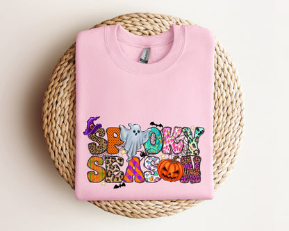 Spooky Season Ghost Sweatshirt, Ghost Sweatshirt, Halloween Favorite Hoodie, Cute Ghost Sweatshirt, Halloween Gift, Spooky Season Sweater