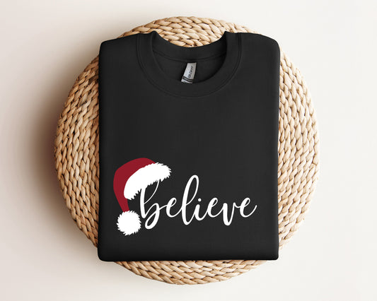 Believe Christmas Sweatshirt, Christmas Believe Sweater, Christmas Party Hoodie, Christmas Sweater, Christmas Family Hoodie, Believe Sweater