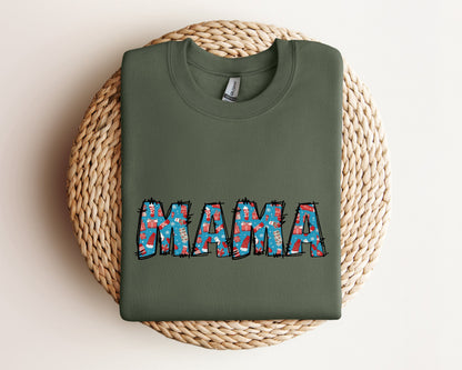 Mama Christmas Sweatshirt, Christmas Mama Gift, Holiday Sweatshirt, Christmas Mama Sweatshirt, Mama Christmas Hoodie, Xmas Christmas Sweater
