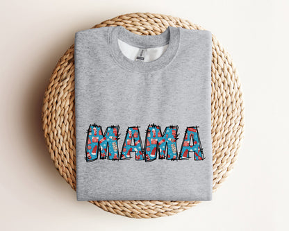 Mama Christmas Sweatshirt, Christmas Mama Gift, Holiday Sweatshirt, Christmas Mama Sweatshirt, Mama Christmas Hoodie, Xmas Christmas Sweater