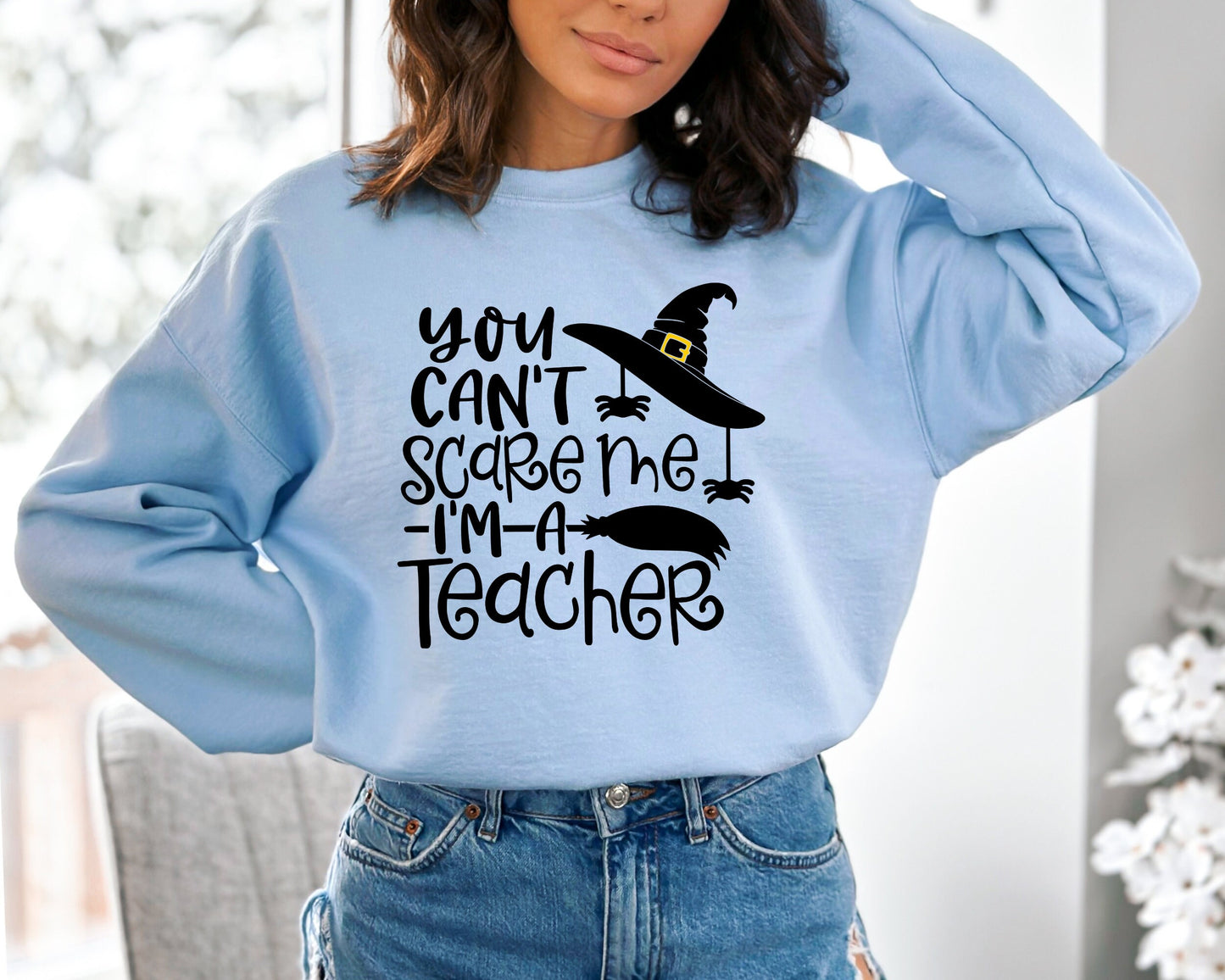 You Can't Scare me I'm a Teacher Sweatshirt, Halloween Teacher Hoodie, Best Teacher Sweater, Wild Things Hoodie, Teacher Group Crewneck