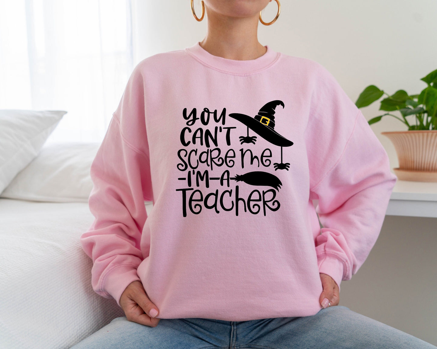 You Can't Scare me I'm a Teacher Sweatshirt, Halloween Teacher Hoodie, Best Teacher Sweater, Wild Things Hoodie, Teacher Group Crewneck