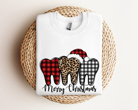 Dental Merry Christmas Sweatshirt, Christmas Dentist Hoodie, Dental Squad Sweater, Christmas Gift For Dentist, Dental Assistant Crewneck