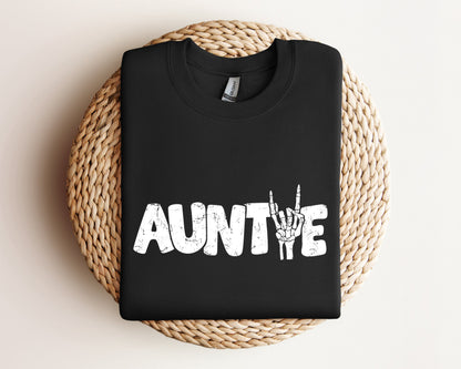 Auntie Sweatshirt, Auntie Skeleton Hand Hoodie, Cool Aunt Gift, Gift for New Aunt, Aunt Announcement Hoodie, Cool Auntie Sweatshirt