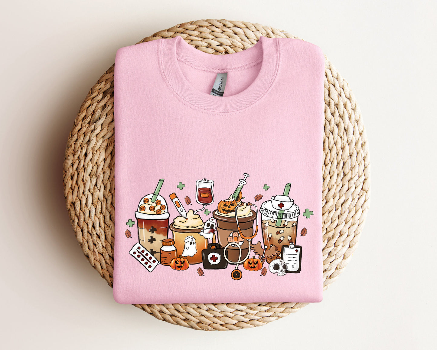Fall Nurse Sweatshirt, Coffee Nurse Sweatshirt, Fall Sweatshirt for Coffee Lover Gift, Nurse Sweatshirt, Fall Nurse Hoodie, Coffee Nurse