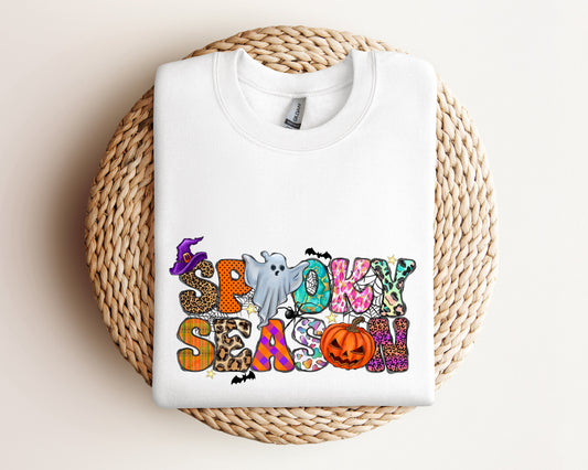 Spooky Season Ghost Sweatshirt, Ghost Sweatshirt, Halloween Favorite Hoodie, Cute Ghost Sweatshirt, Halloween Gift, Spooky Season Sweater