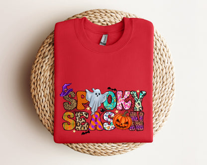 Spooky Season Ghost Sweatshirt, Ghost Sweatshirt, Halloween Favorite Hoodie, Cute Ghost Sweatshirt, Halloween Gift, Spooky Season Sweater