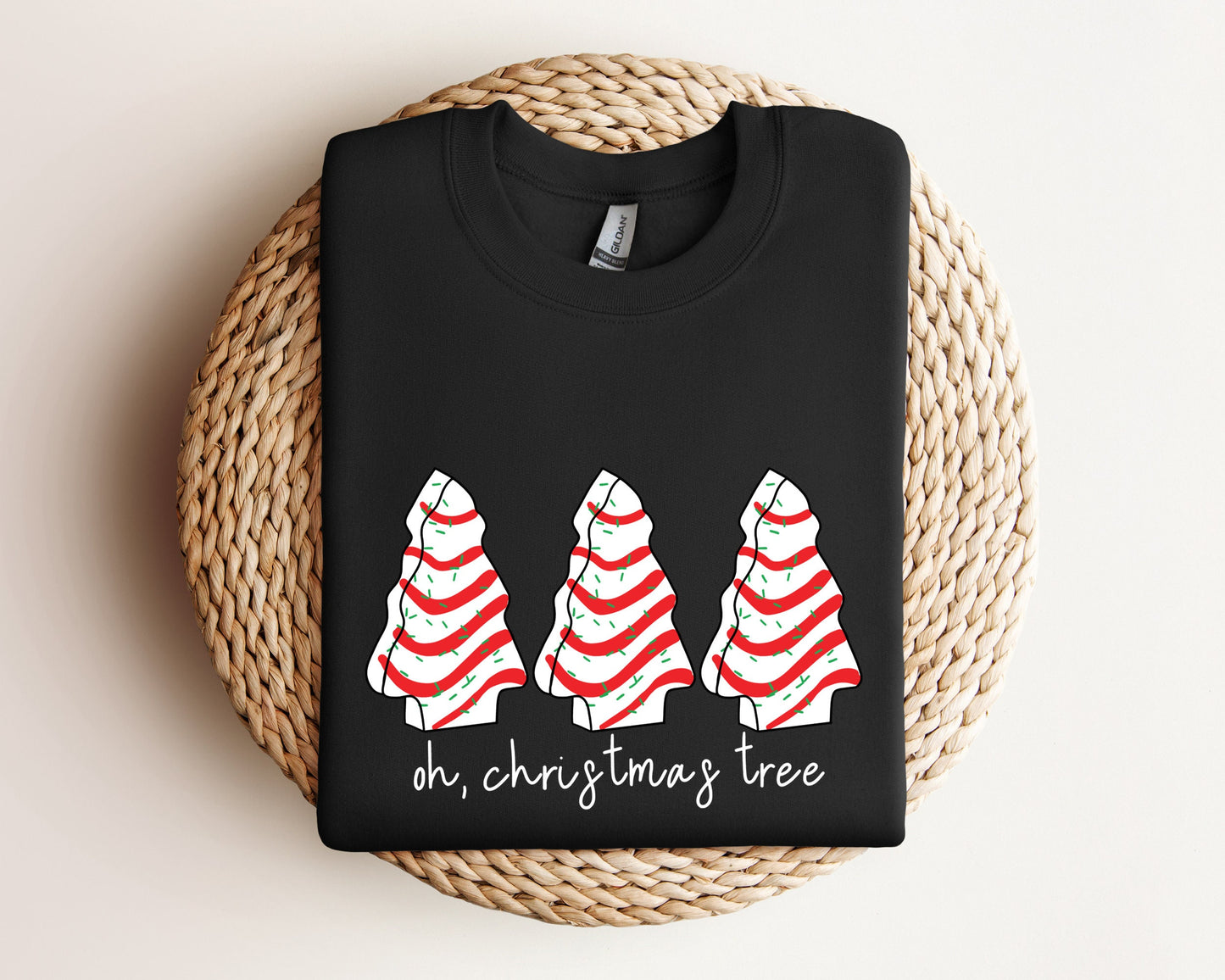 Oh Christmas Tree Sweatshirt, Christmas Cake Hoodie, Christmas Crewneck Sweater, Christmas Sweater Women, Funny Christmas Shirt Xmas Hoodie