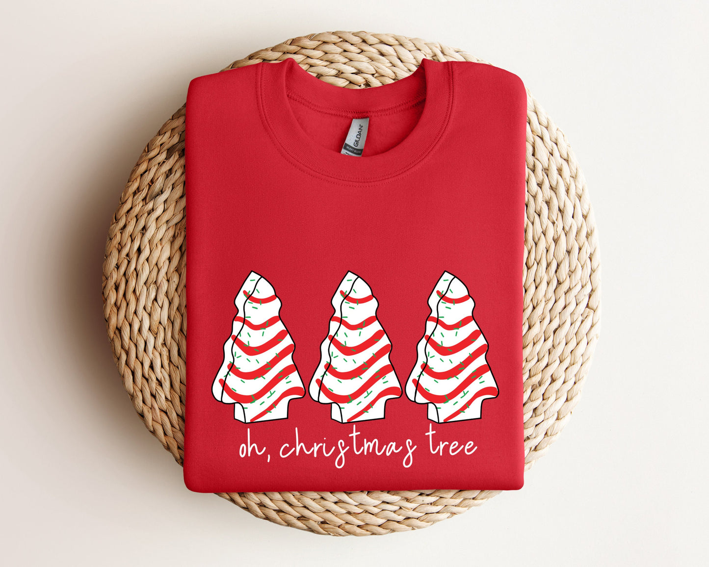 Oh Christmas Tree Sweatshirt, Christmas Cake Hoodie, Christmas Crewneck Sweater, Christmas Sweater Women, Funny Christmas Shirt Xmas Hoodie