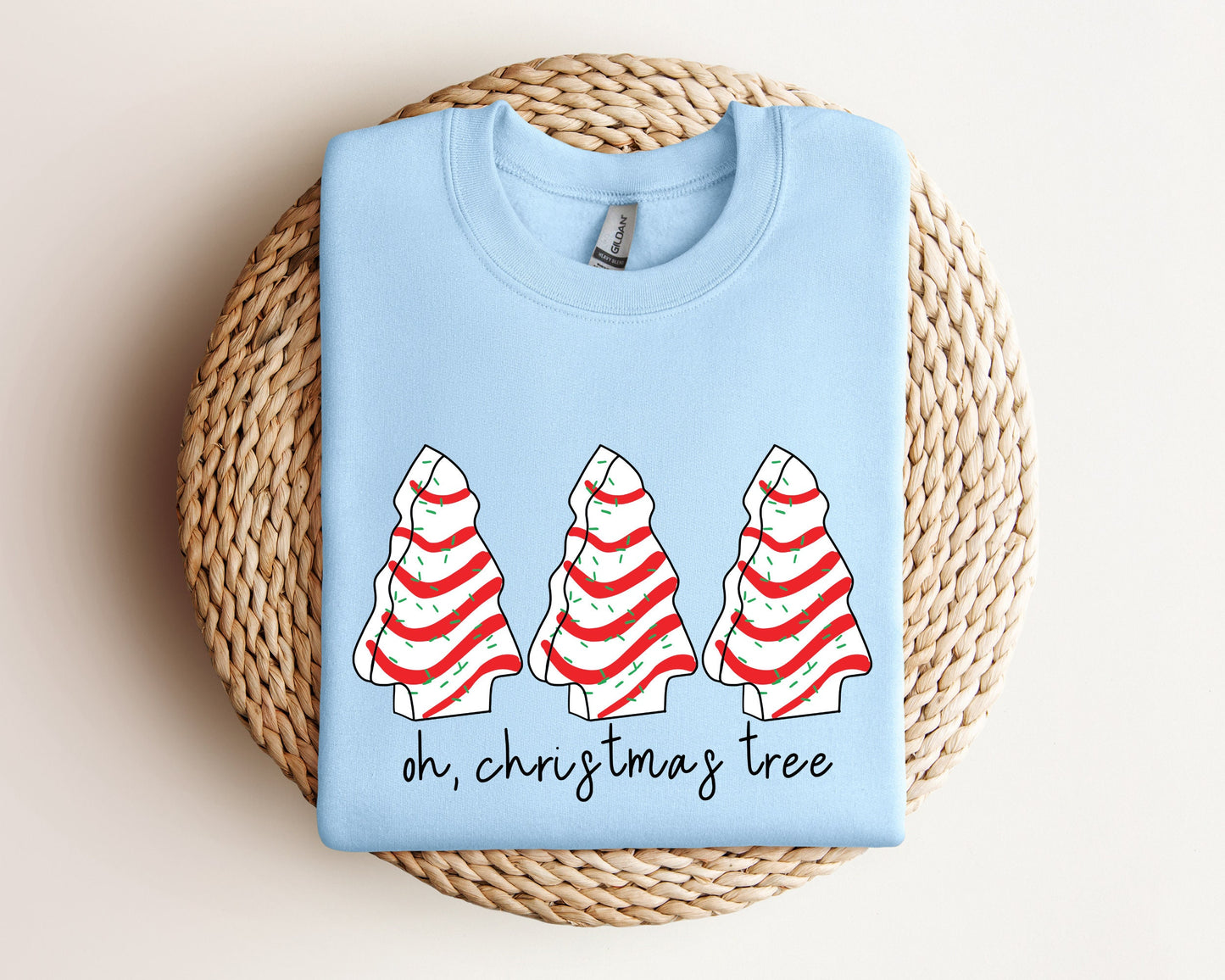 Oh Christmas Tree Sweatshirt, Christmas Cake Hoodie, Christmas Crewneck Sweater, Christmas Sweater Women, Funny Christmas Shirt Xmas Hoodie