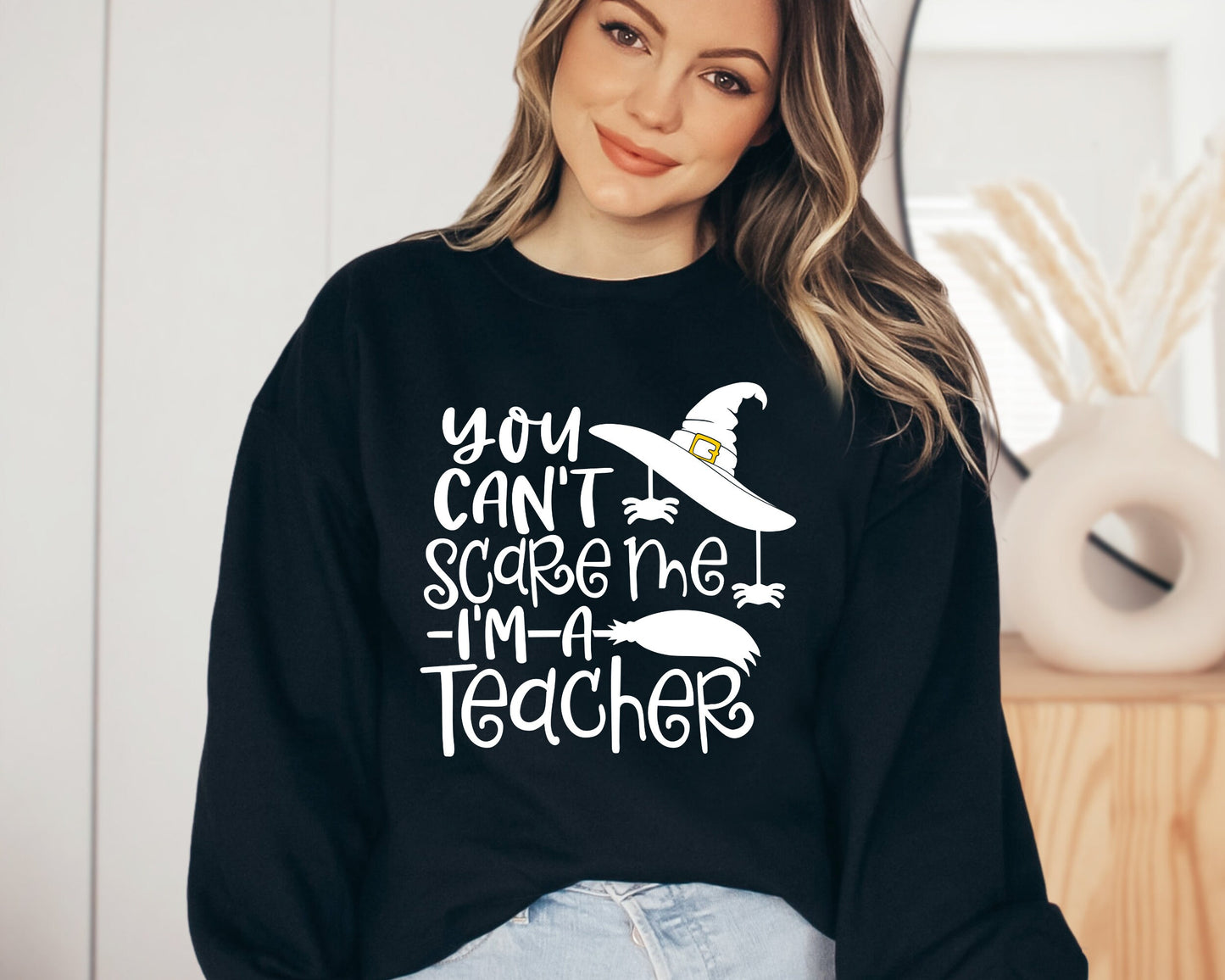 You Can't Scare me I'm a Teacher Sweatshirt, Halloween Teacher Hoodie, Best Teacher Sweater, Wild Things Hoodie, Teacher Group Crewneck