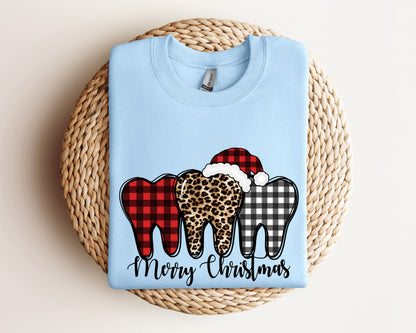 Dental Merry Christmas Sweatshirt, Christmas Dentist Hoodie, Dental Squad Sweater, Christmas Gift For Dentist, Dental Assistant Crewneck