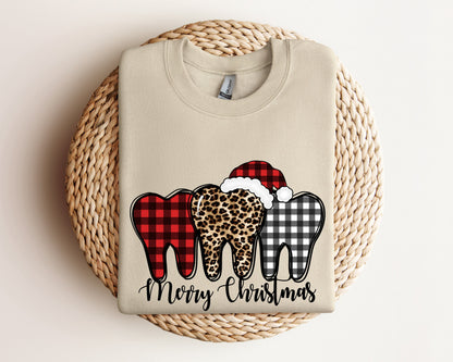 Dental Merry Christmas Sweatshirt, Christmas Dentist Hoodie, Dental Squad Sweater, Christmas Gift For Dentist, Dental Assistant Crewneck
