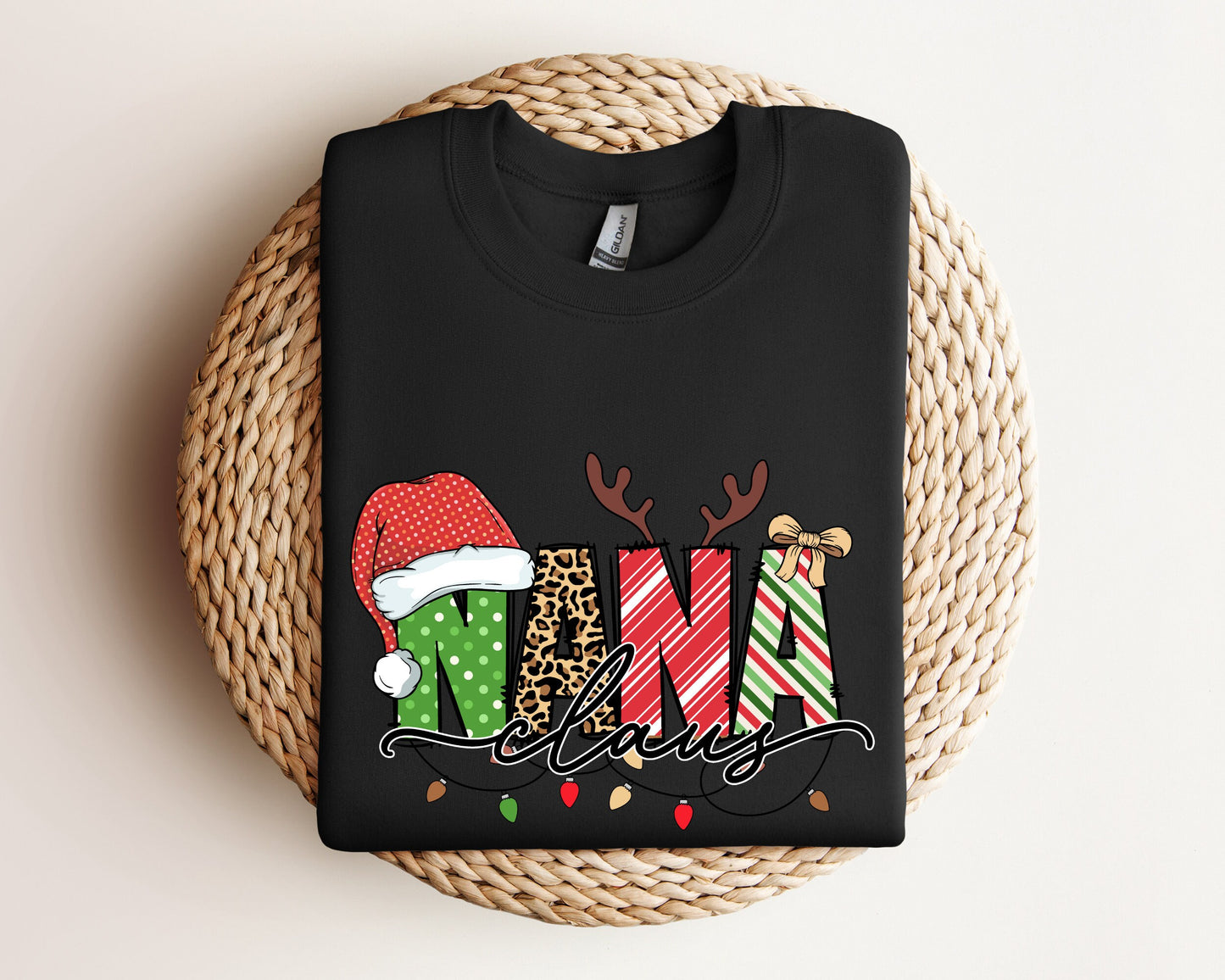 Nana Claus Gift Sweatshirt, Nana Christmas Sweater, Nana Claus Hoodie, Nana Claus Christmas Sweater, Family Claus Sweatshirt, Nana Hoodie