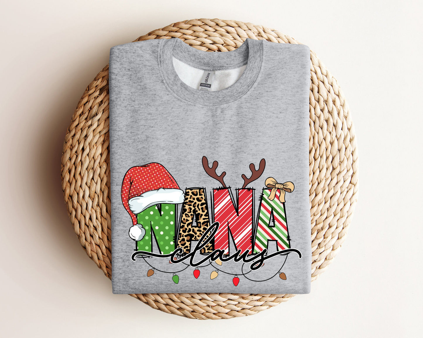 Nana Claus Gift Sweatshirt, Nana Christmas Sweater, Nana Claus Hoodie, Nana Claus Christmas Sweater, Family Claus Sweatshirt, Nana Hoodie
