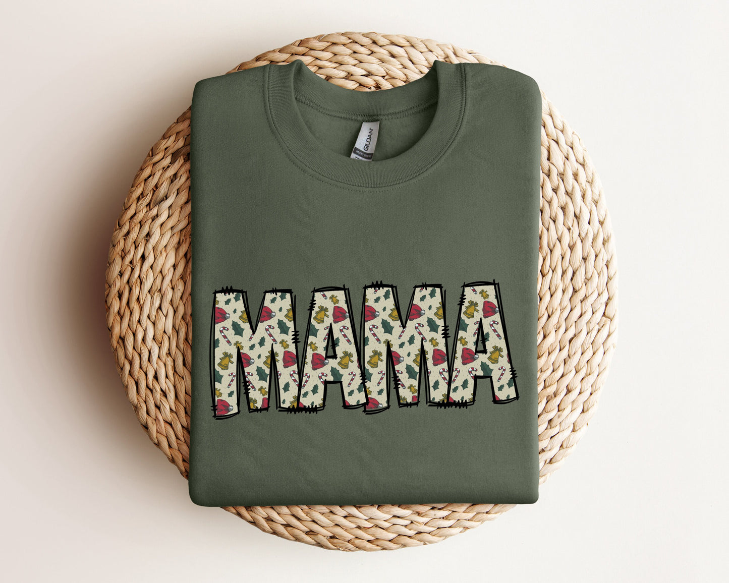 Mama Christmas Sweatshirt, Mama Sweatshirt, Christmas Sweater, Cool Mama Halloween Sweatshirt, Mama Christmas Gift, Xmas Gift Crewneck