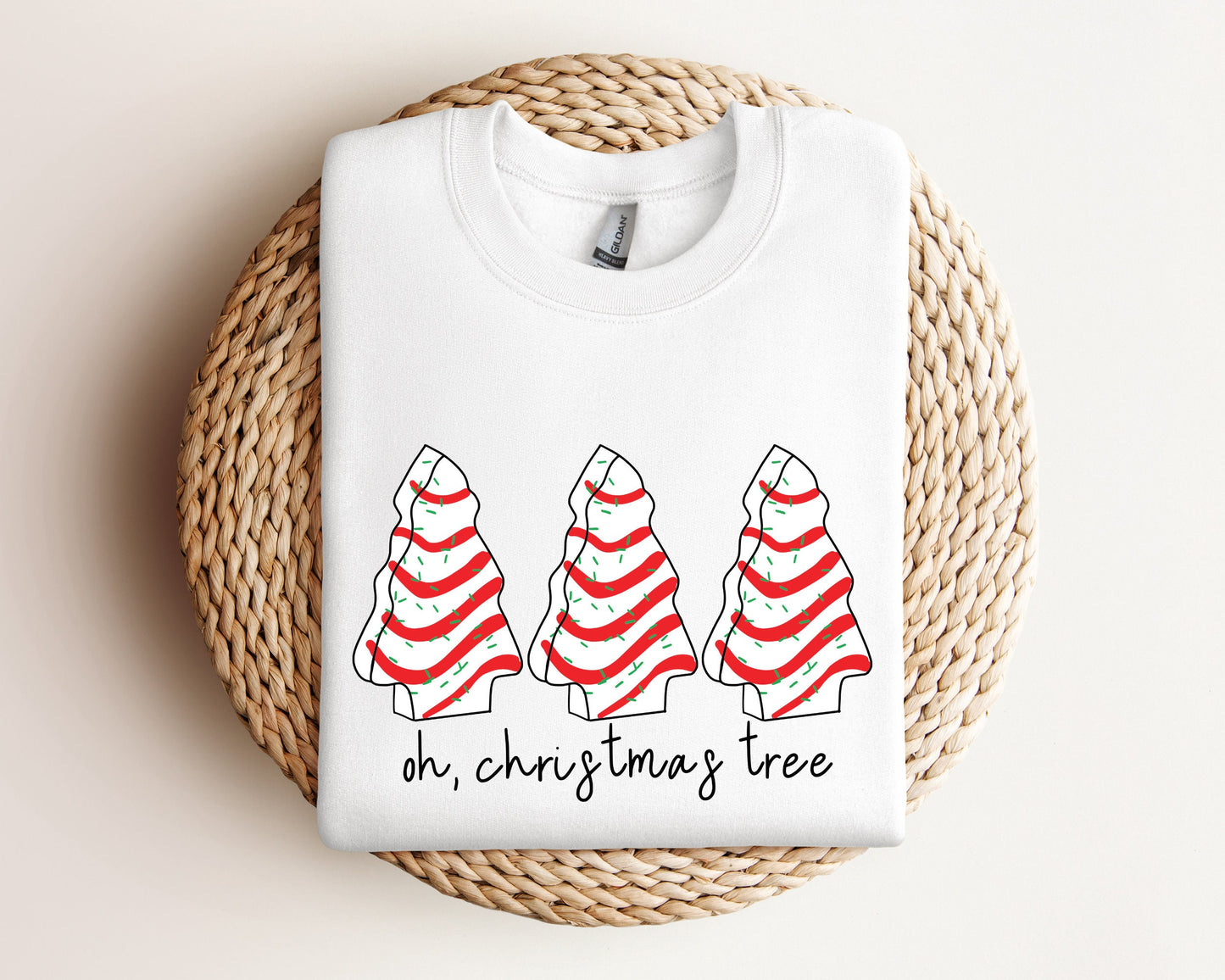 Oh Christmas Tree Sweatshirt, Christmas Cake Hoodie, Christmas Crewneck Sweater, Christmas Sweater Women, Funny Christmas Shirt Xmas Hoodie