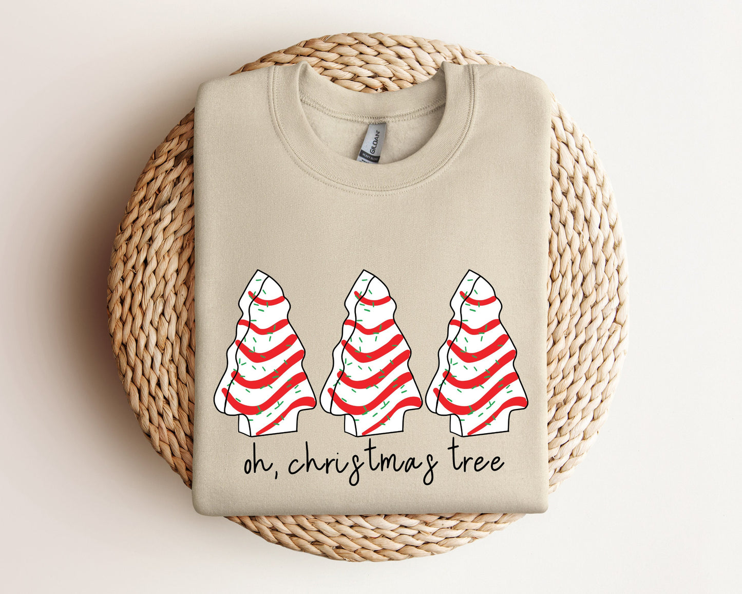 Oh Christmas Tree Sweatshirt, Christmas Cake Hoodie, Christmas Crewneck Sweater, Christmas Sweater Women, Funny Christmas Shirt Xmas Hoodie