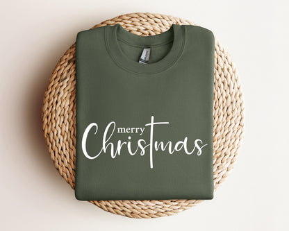 Merry Christmas Sweatshirt, Christmas Cross Hoodie, Winter Sweater, Christmas 2023 Sweater, Family Christmas T-Shirt, Christmas Gift Hoodie