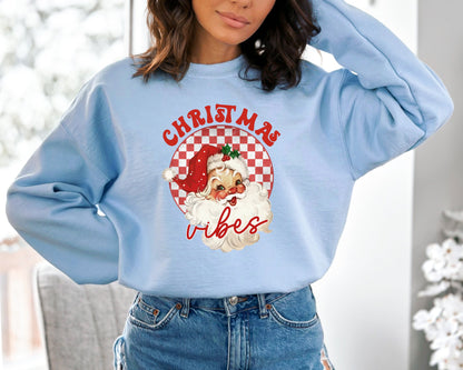 Christmas Vibes Sweatshirt, Funny Christmas Hoodie for Women, Christmas Gifts for Women, Family Matching Christmas Hoodie, Christmas Sweater