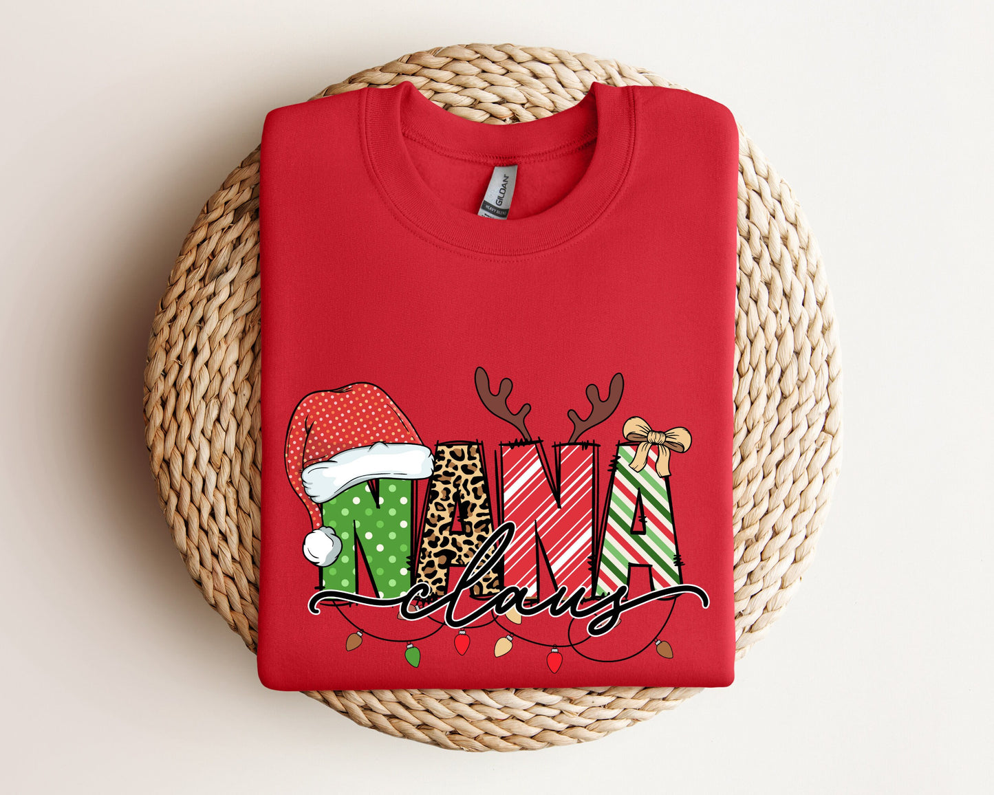 Nana Claus Gift Sweatshirt, Nana Christmas Sweater, Nana Claus Hoodie, Nana Claus Christmas Sweater, Family Claus Sweatshirt, Nana Hoodie
