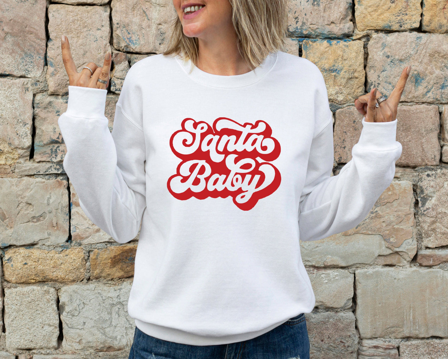 Santa Baby Sweatshirt, Christmas Pregnancy Sweatshirt, Baby Announcement Hoodie, Christmas Maternity, New Mom Sweater, Pregnant Santa Baby