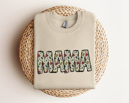 Mama Christmas Sweatshirt, Mama Sweatshirt, Christmas Sweater, Cool Mama Halloween Sweatshirt, Mama Christmas Gift, Xmas Gift Crewneck