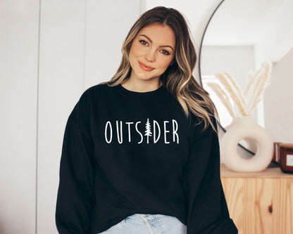 Outsider Sweatshirt, Outsider Life, Mountain Sweatshirt, Nature Hoodie, Outdoor Enthusiast Sweatshirt, Hiking Shirt, Trendy Outsider Hoodie