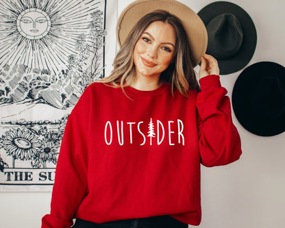 Outsider Sweatshirt, Outsider Life, Mountain Sweatshirt, Nature Hoodie, Outdoor Enthusiast Sweatshirt, Hiking Shirt, Trendy Outsider Hoodie